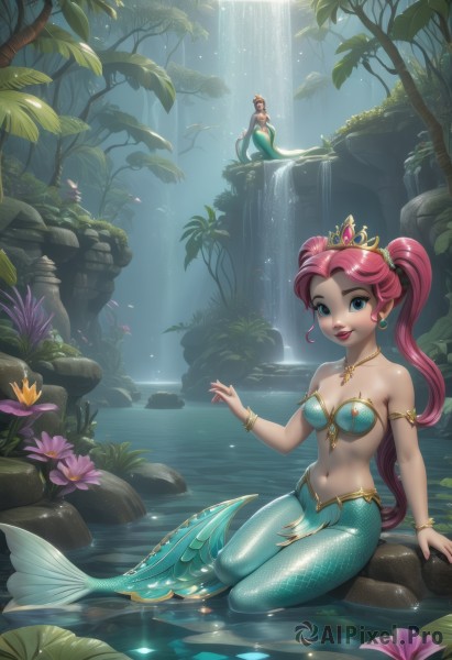 A tranquil outdoors showcasing a female