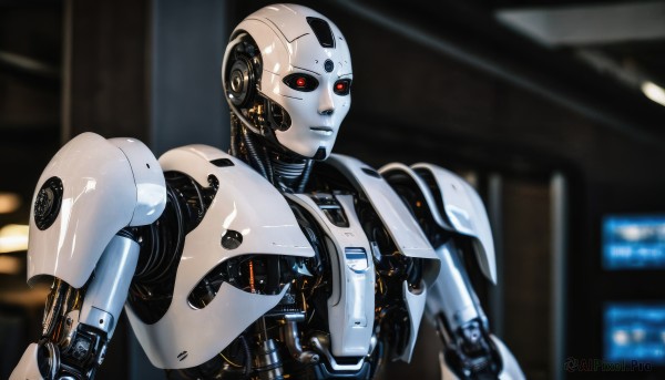 A cyborg captured beautifully in a dynamic dynamic scene
