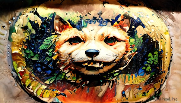 The serene presence of a cat in a lush dynamic scene