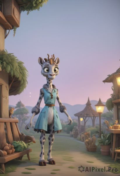 The elegance of a female in a idyllic sunset day