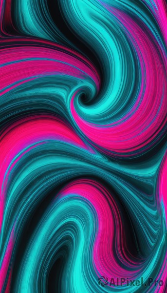 Image of a female in a vibrant dynamic scene