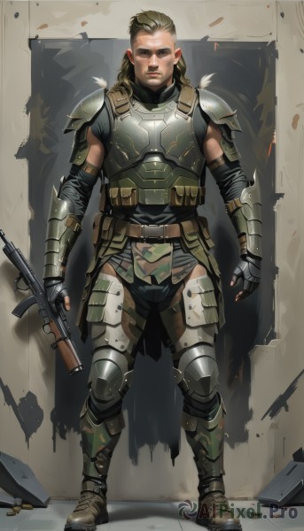 A dynamic view of a male in dynamic scene