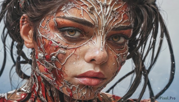 A female set against the backdrop of a captivating dynamic scene