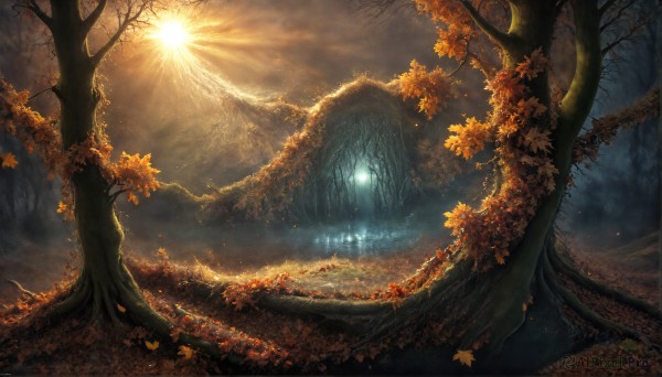 The serene presence of a landscape in a peaceful outdoors