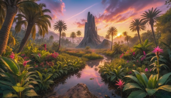 A unique subject captured beautifully in a dynamic sunset outdoors