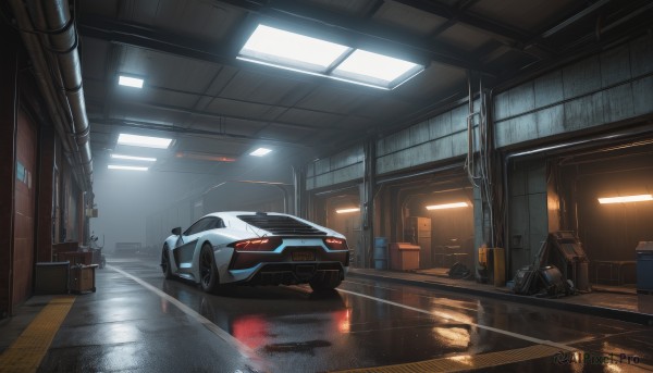 A vivid scenery highlighting a motor vehicle
