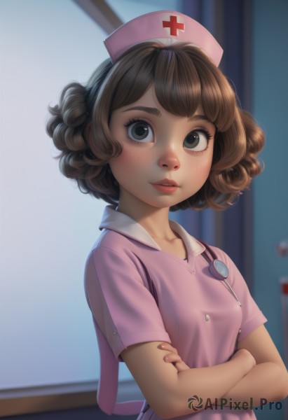 A unique view of a female in dynamic scene