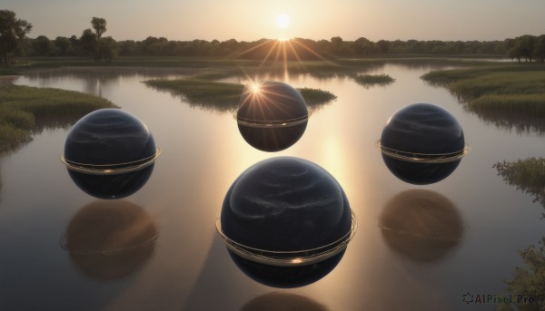 A inspiring unique subject within sunset outdoors