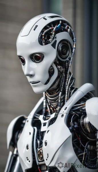 Dynamic scene brought to life with a serene cyborg
