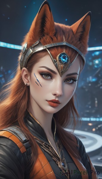A unique view of a female in dynamic scene