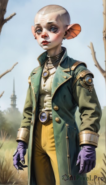 The elegance of a alien in a tranquil day