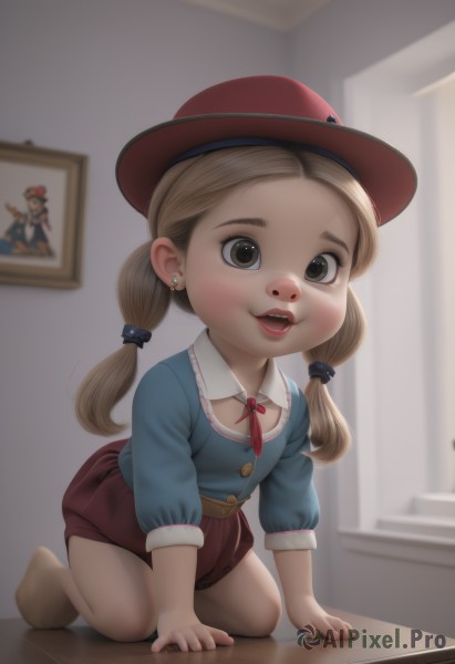 A peaceful image of a child in dynamic scene