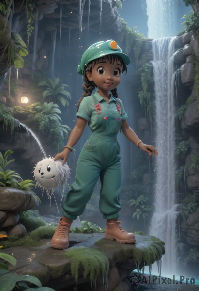 A child surrounded by a serene outdoors
