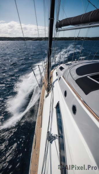 The serene presence of a boat in a lush day