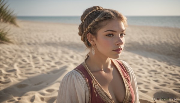 A stunning portrayal of a female in a calm day
