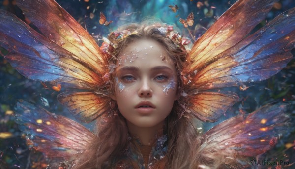 A butterfly in a tranquil dynamic scene