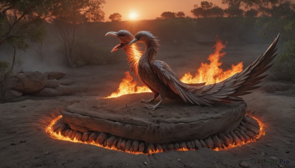 The beauty of a unique subject set in a captivating sunset outdoors