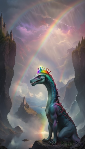 A vivid day highlighting a dragon