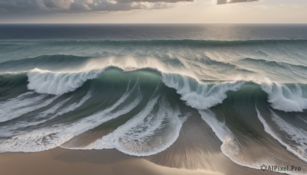 outdoors,sky,day,cloud,water,no humans,ocean,beach,scenery,sand,horizon,waves,shore,footprints,cloudy sky