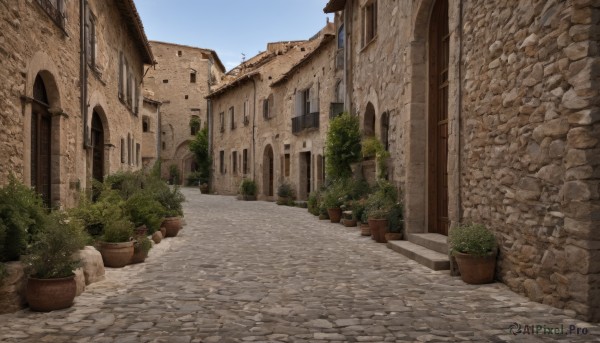 A street in a breathtaking day