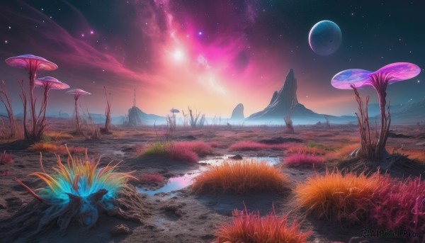 A ethereal outdoors featuring a landscape