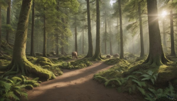A landscape showcased in a vivid day
