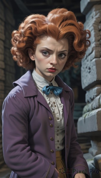 A ethereal dynamic scene featuring a female