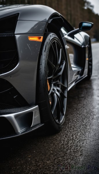 The serene presence of a motor vehicle in a peaceful outdoors