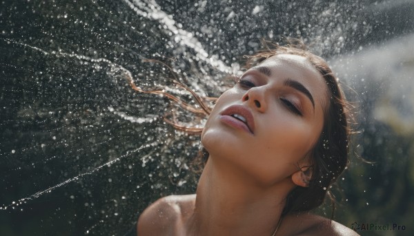 A female captured in a enchanting dynamic scene