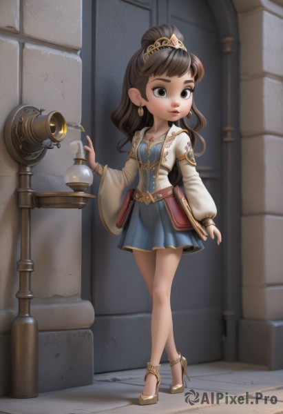 A female captured in a enchanting dynamic scene