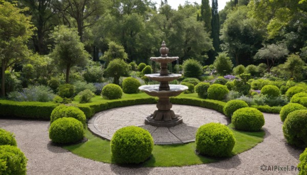 The timeless beauty of a garden in a picturesque day