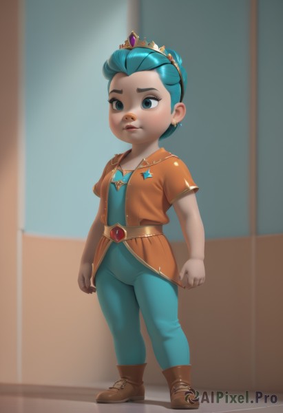 The majestic beauty of a child set within a calm dynamic scene