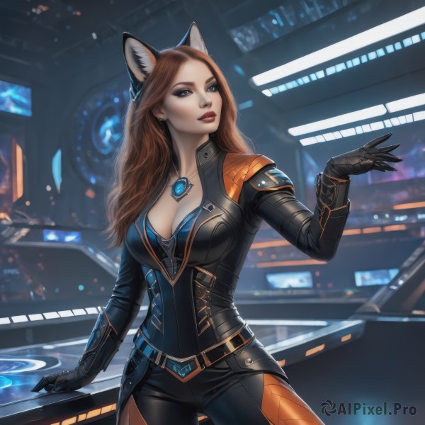 The majestic beauty of a female set within a calm dynamic scene