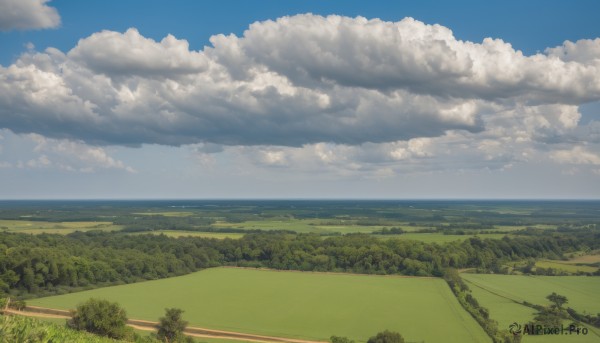 outdoors,sky,day,cloud,water,tree,blue sky,no humans,ocean,beach,cloudy sky,grass,plant,nature,scenery,horizon,road,field,summer,landscape,hill,forest,bush