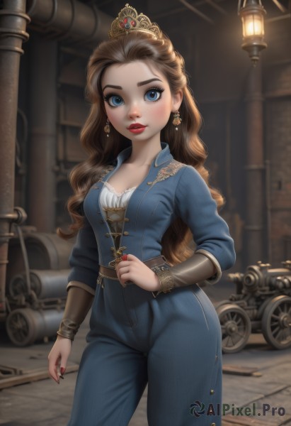 A magnificent female within dynamic scene