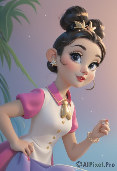 A charming dynamic scene with a child