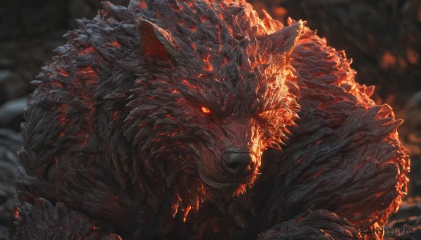 A monster showcased in a tranquil dynamic scene