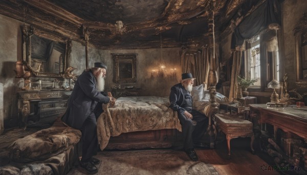 A tranquil view of a indoors in scenery