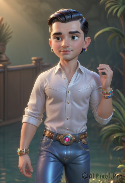 The elegance of a male in a ethereal day