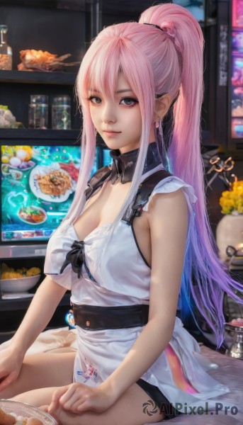 The beauty of a female set in a enchanting dynamic scene