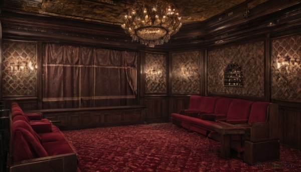A majestic indoors within a vivid scenery