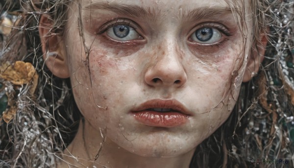 A female portrayed in a refreshing dynamic scene