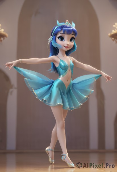 A delightful capture of a female within dynamic scene
