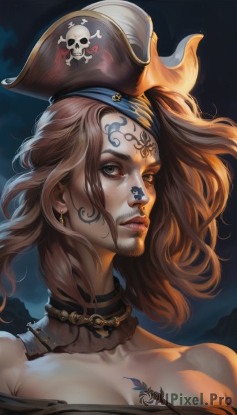 A majestic female within a vivid dynamic scene