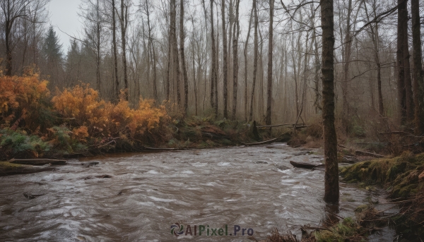 outdoors,sky,day,water,tree,no humans,grass,nature,scenery,forest,road,bare tree,river,landscape,path,watercraft,boat,lake