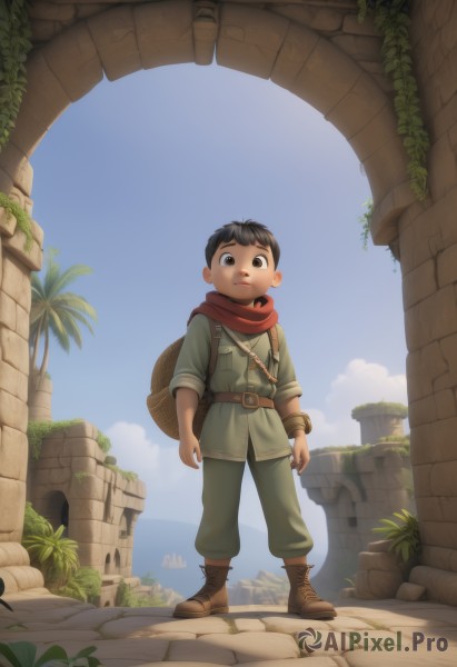 A stunning portrayal of a male in a breathtaking day