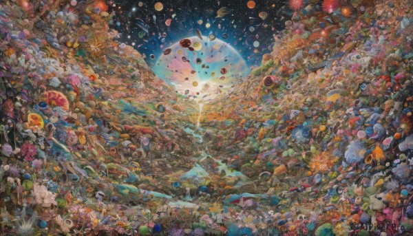 A ethereal scenery featuring a alien