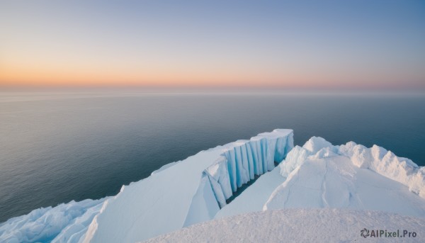 A idyllic landscape within a vivid sunset day