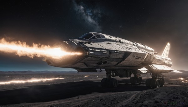 The serene presence of a spacecraft in a breathtaking outdoors