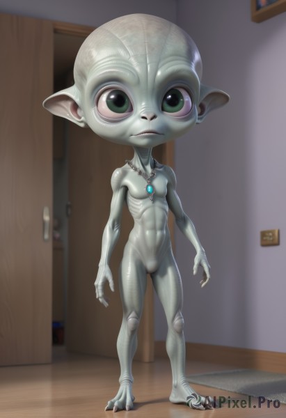 A alien amidst a vivid dynamic scene